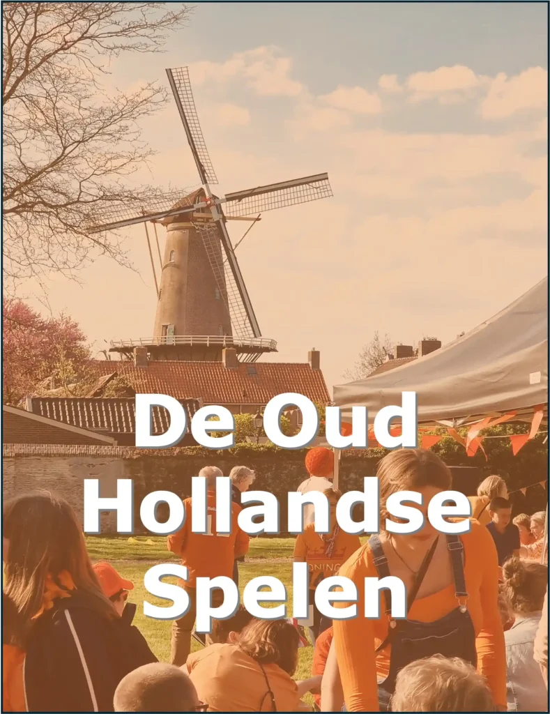 Dutch language event featuring traditional games—promoting cultural integration and fun learning for all levels